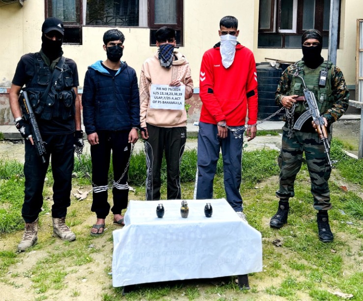 'Terror module busted in old town Baramulla, Police arrests 3 terrorist associates of LeT outfit'